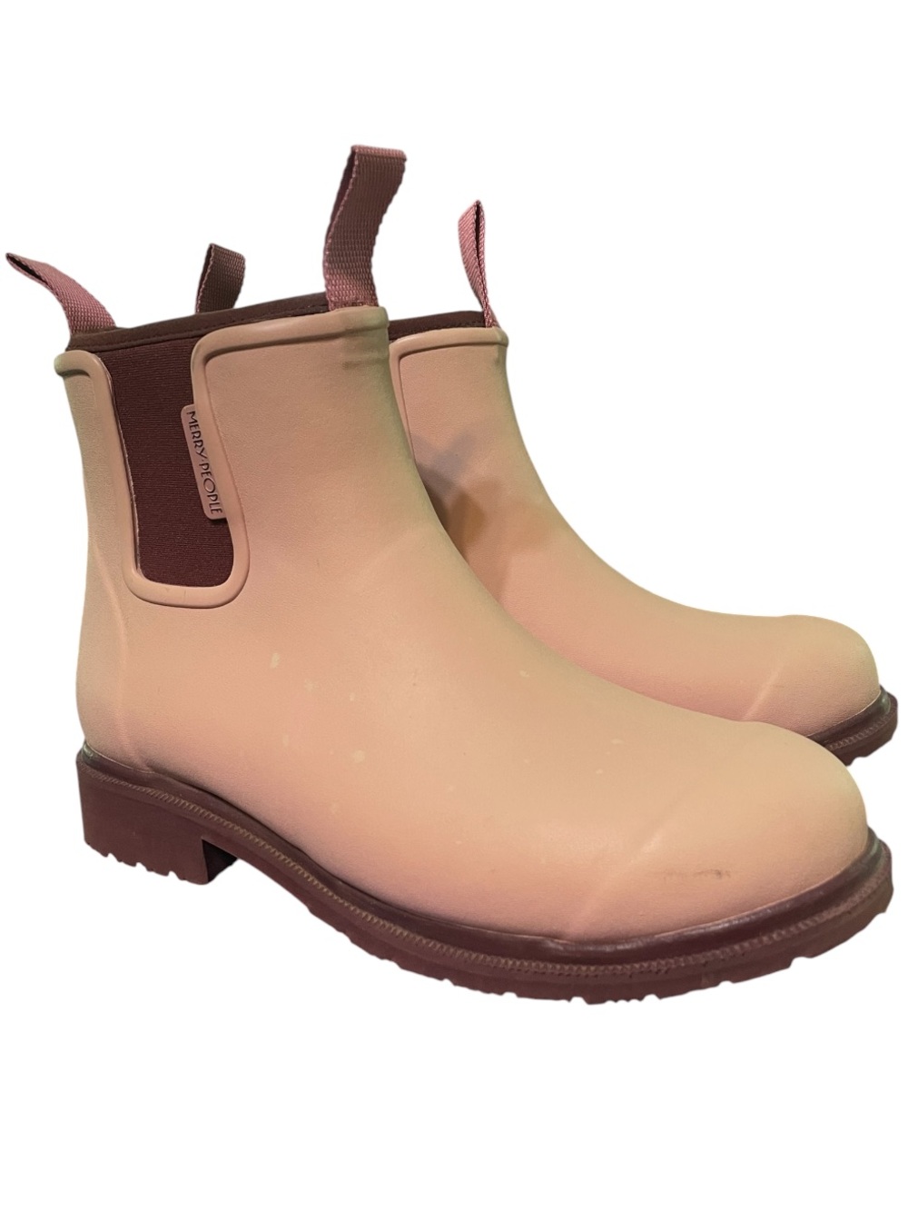 Merry People Bobbi Ankle Rain Boot Dusty Pink 39 | Retired Colorway Size EU 39